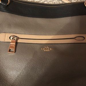 Leather coach purse